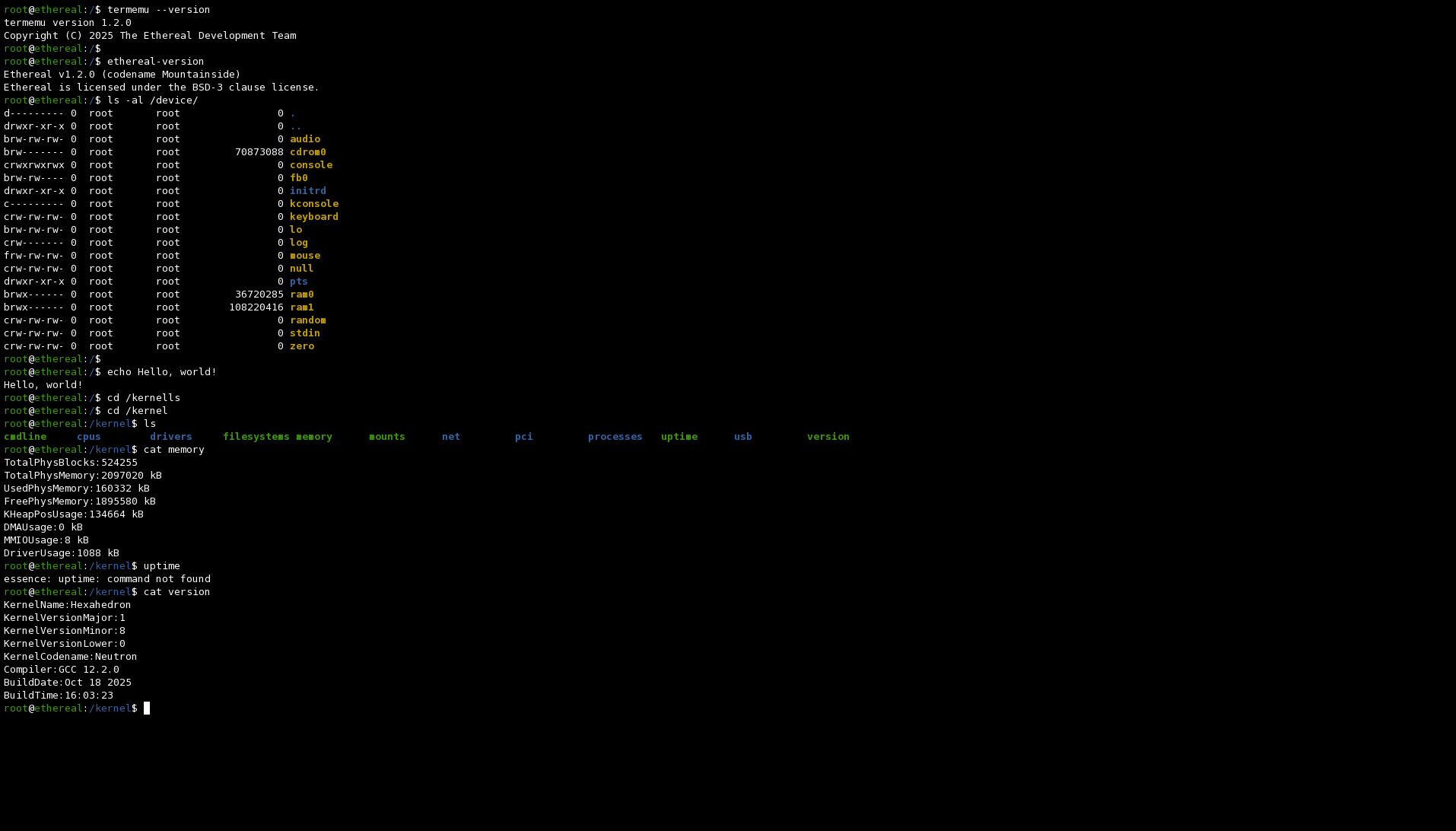 Terminal emulator
